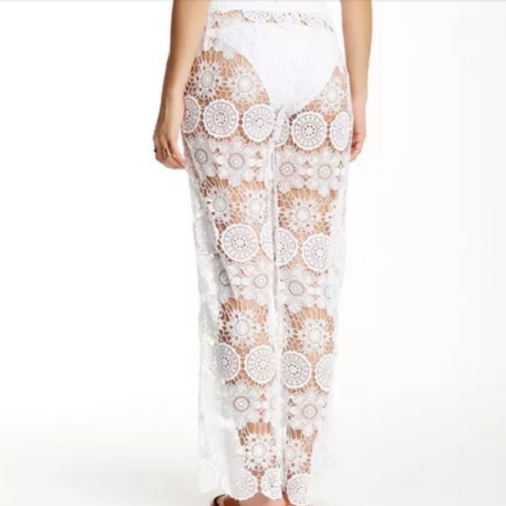 **HP** Nwt Gypsy 05 Sand Mantar Crochet Swim Cover Up Pants - Picture 2 of 14
